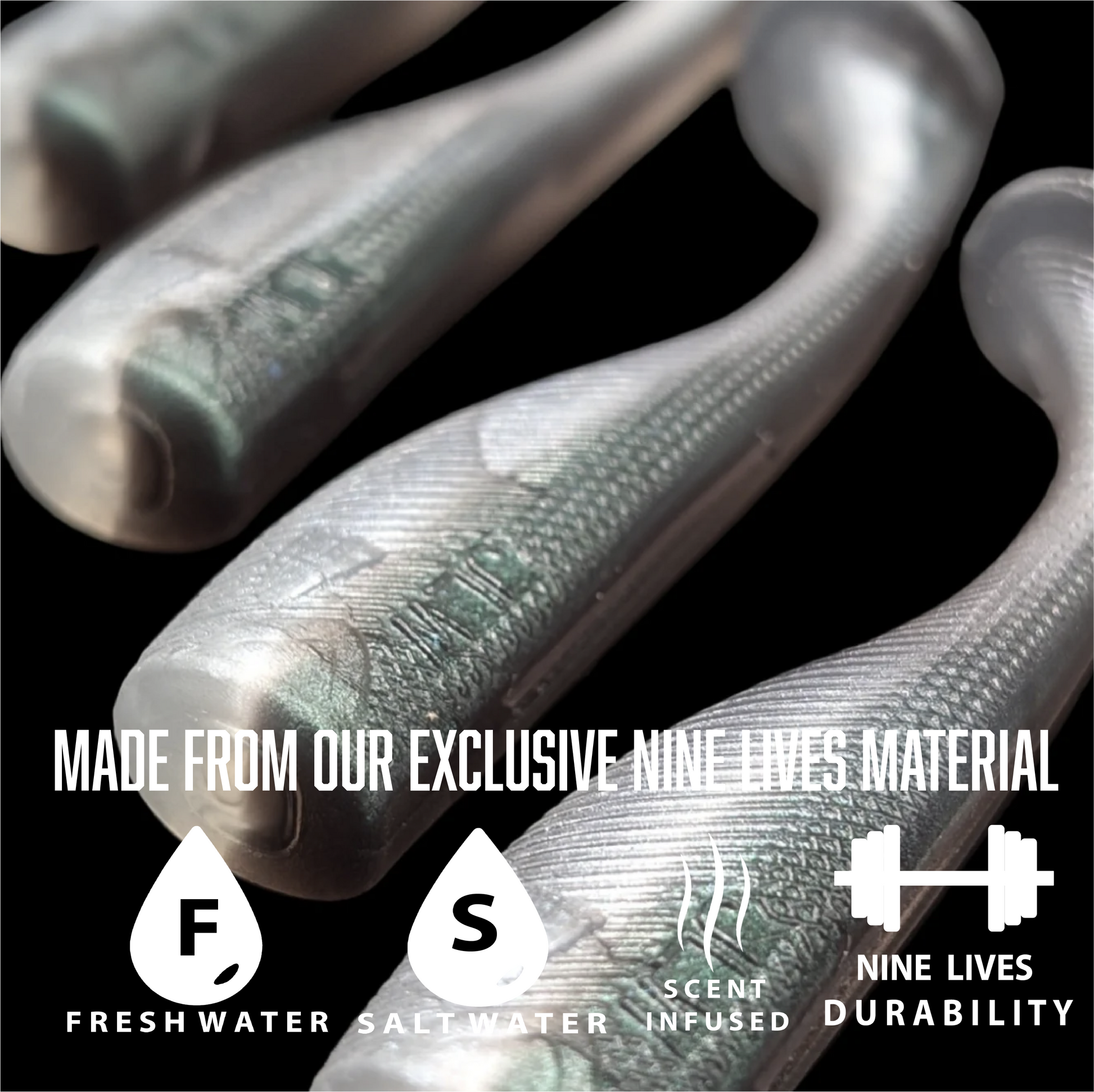 3 inch paddle tail swim bait | Greenback – Jonah Lure Works Nine Lives Soft Plastic Swim Bait