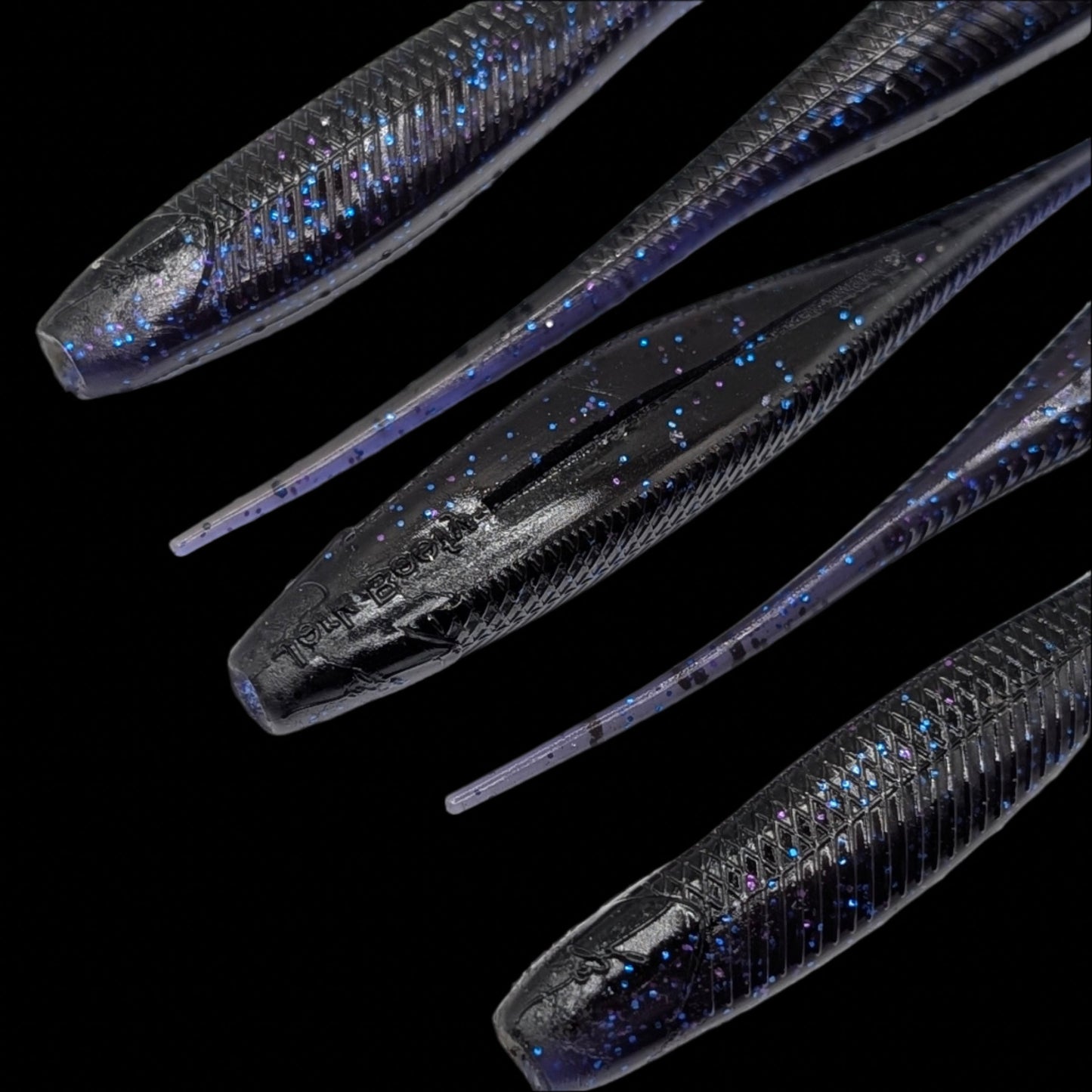 5 inch Jerk Beefy jerk bait | Midnight Grape – Jonah Lure Works Nine Lives Soft Plastic Jerk Bait