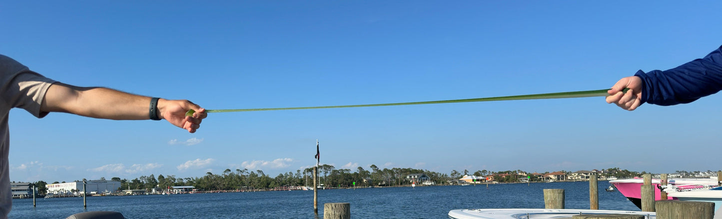 8 inch paddle tail swim bait | baby green stretch – Jonah Lure Works Nine Lives Soft Plastic Swim Bait