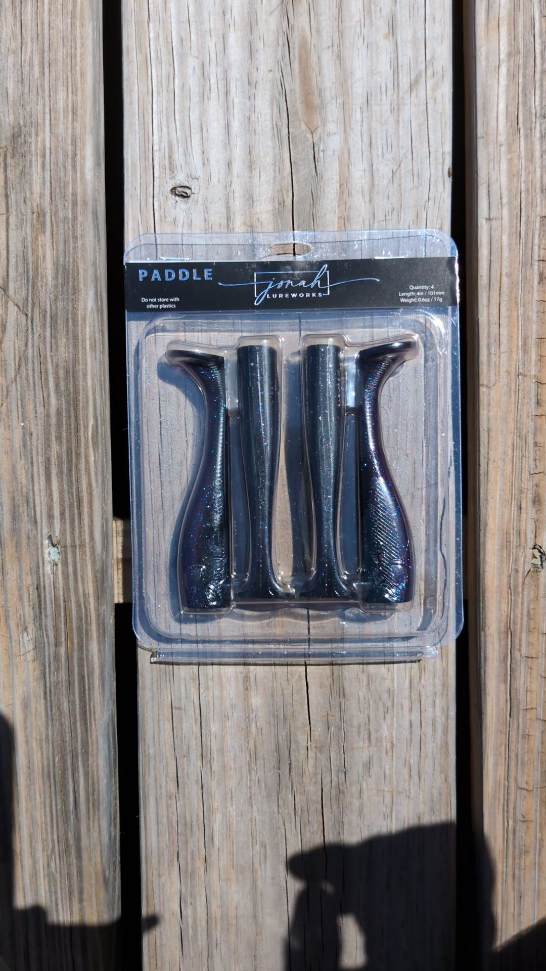 4 inch Jonah Lure Works paddle tail swim bait show video.