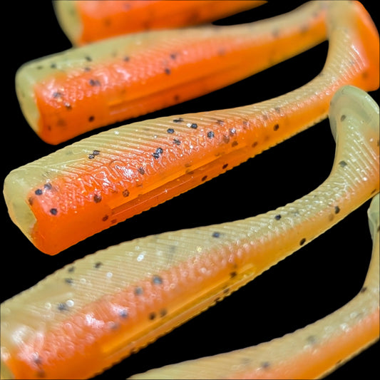 1.5 inch Lil Timmy micro paddle tail swim bait | Citrus – Jonah Lure Works Nine Lives Soft Plastic Swim Bait
