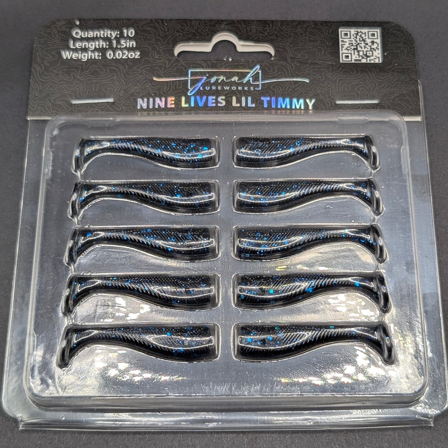 1.5 inch Lil Timmy micro paddle tail swim bait | Whoopin package – Jonah Lure Works Nine Lives Soft Plastic Swim Bait