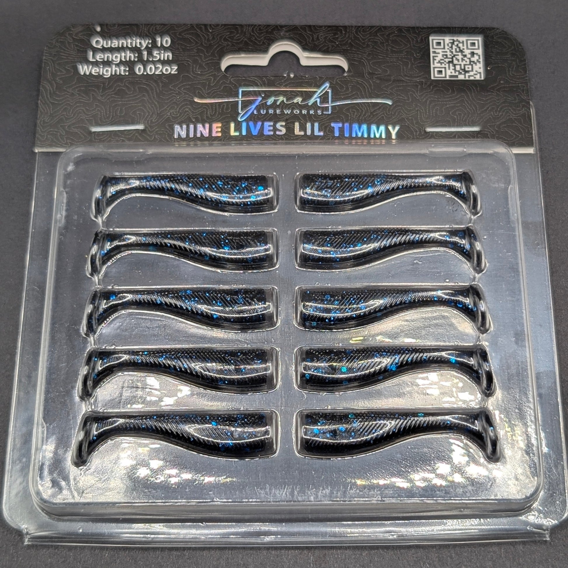 1.5 inch Lil Timmy micro paddle tail swim bait | Whoopin package – Jonah Lure Works Nine Lives Soft Plastic Swim Bait