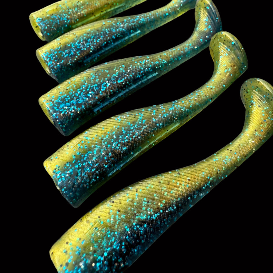 3 Inch Paddle Tail Swim Baits for Bass, Redfish & Trout | Jonah Lure Works