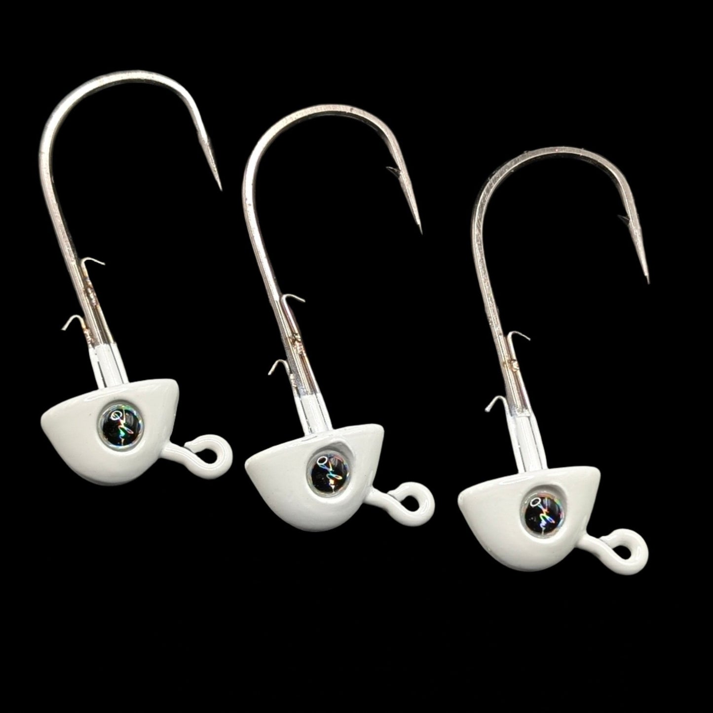 4" Paddle Jig Head | White Glo 15g – Jonah Lure Works Paddle Head