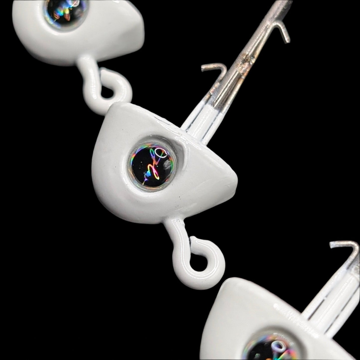 4" Paddle Jig Head | White Glo 15g – Jonah Lure Works Paddle Head