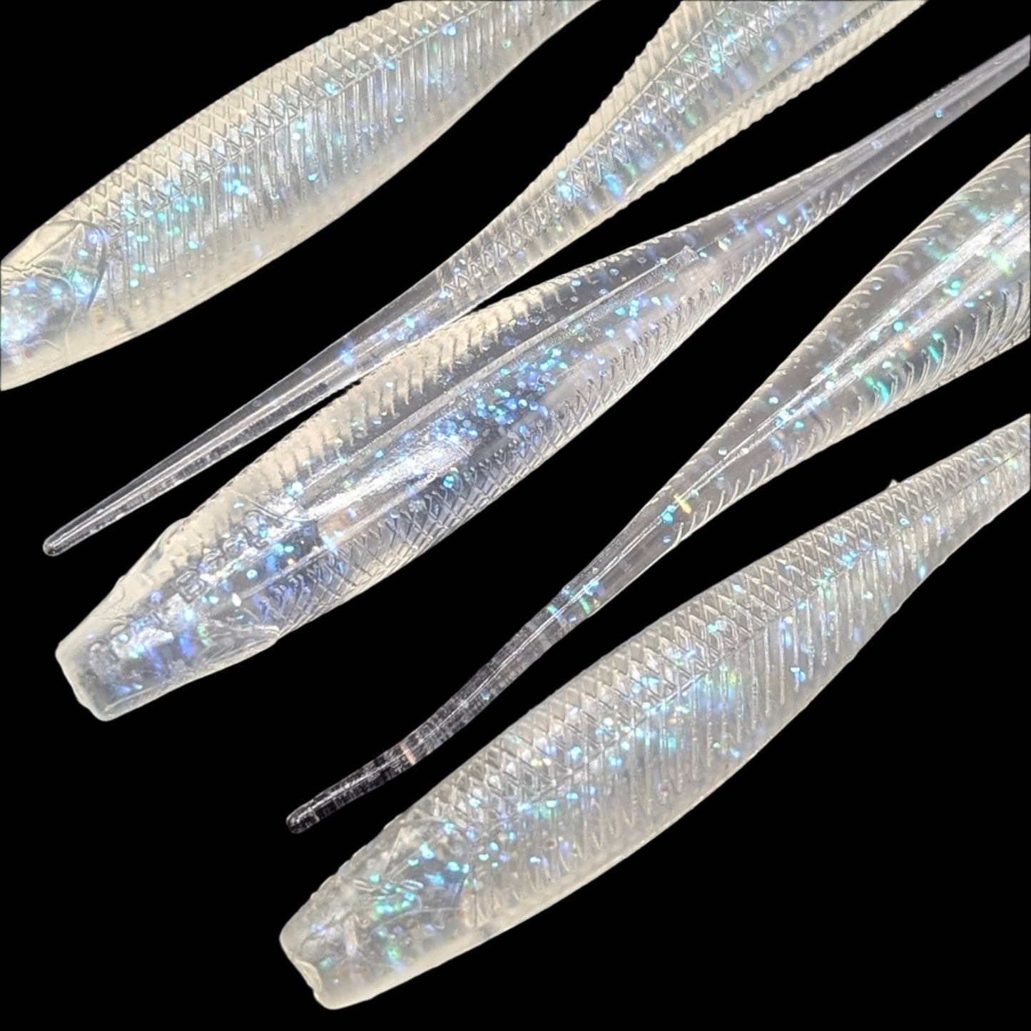 5 inch Jerk Beefy jerk bait | Blue Sparkle – Jonah Lure Works Nine Lives Soft Plastic Jerk Bait