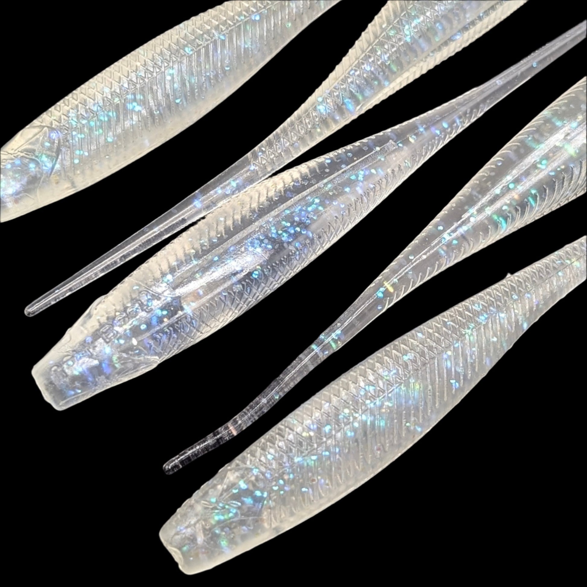 5 inch Jerk Beefy jerk bait | Blue Sparkle – Jonah Lure Works Nine Lives Soft Plastic Jerk Bait