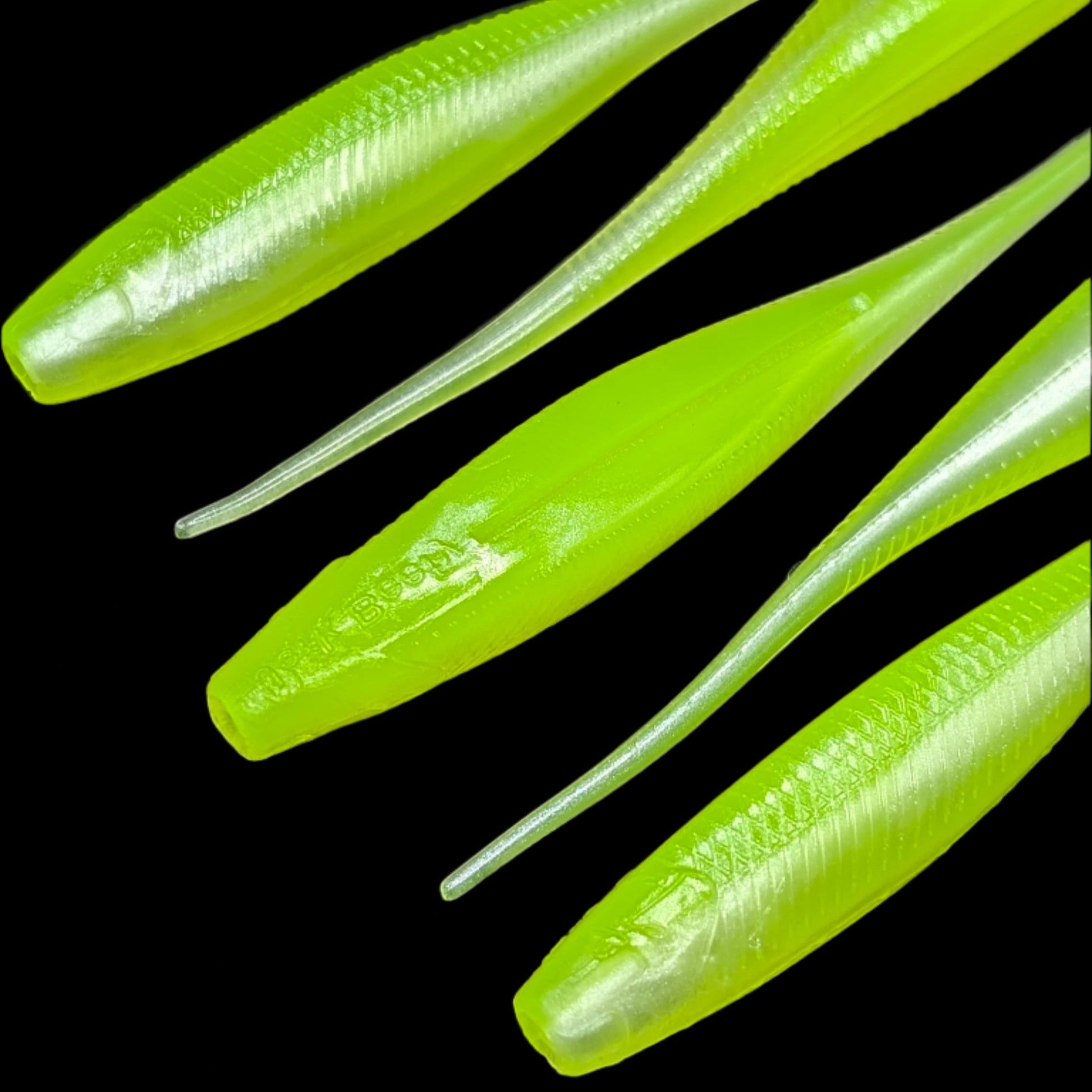 5 inch Jerk Beefy jerk bait | Chartreusicle – Jonah Lure Works Nine Lives Soft Plastic Jerk Bait