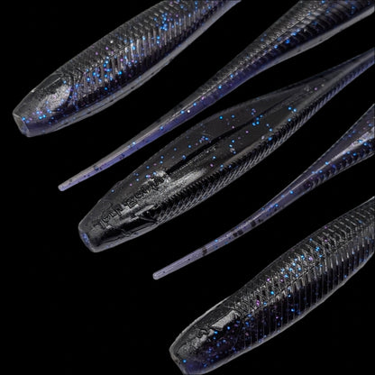 5 inch Jerk Beefy jerk bait | Midnight Grape – Jonah Lure Works Nine Lives Soft Plastic Jerk Bait
