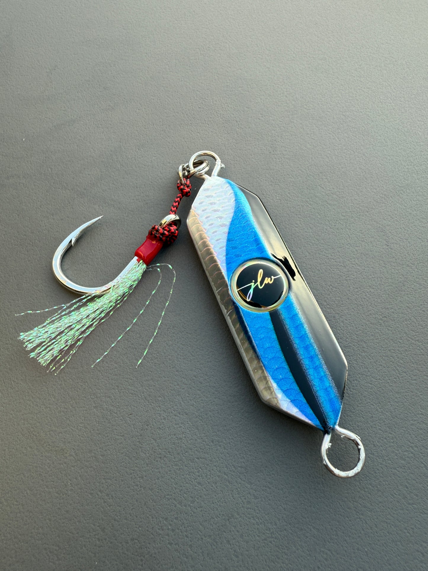 76g Hard Jig | Blue Wave– Jonah Lure Works Nine Lives Hard Prism Jig