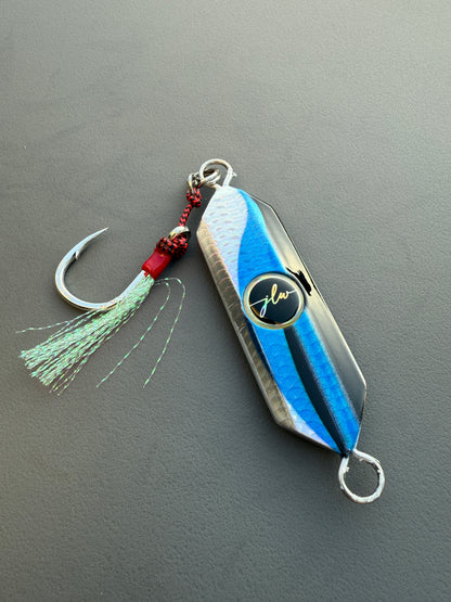 76g Hard Jig | Blue Wave– Jonah Lure Works Nine Lives Hard Prism Jig