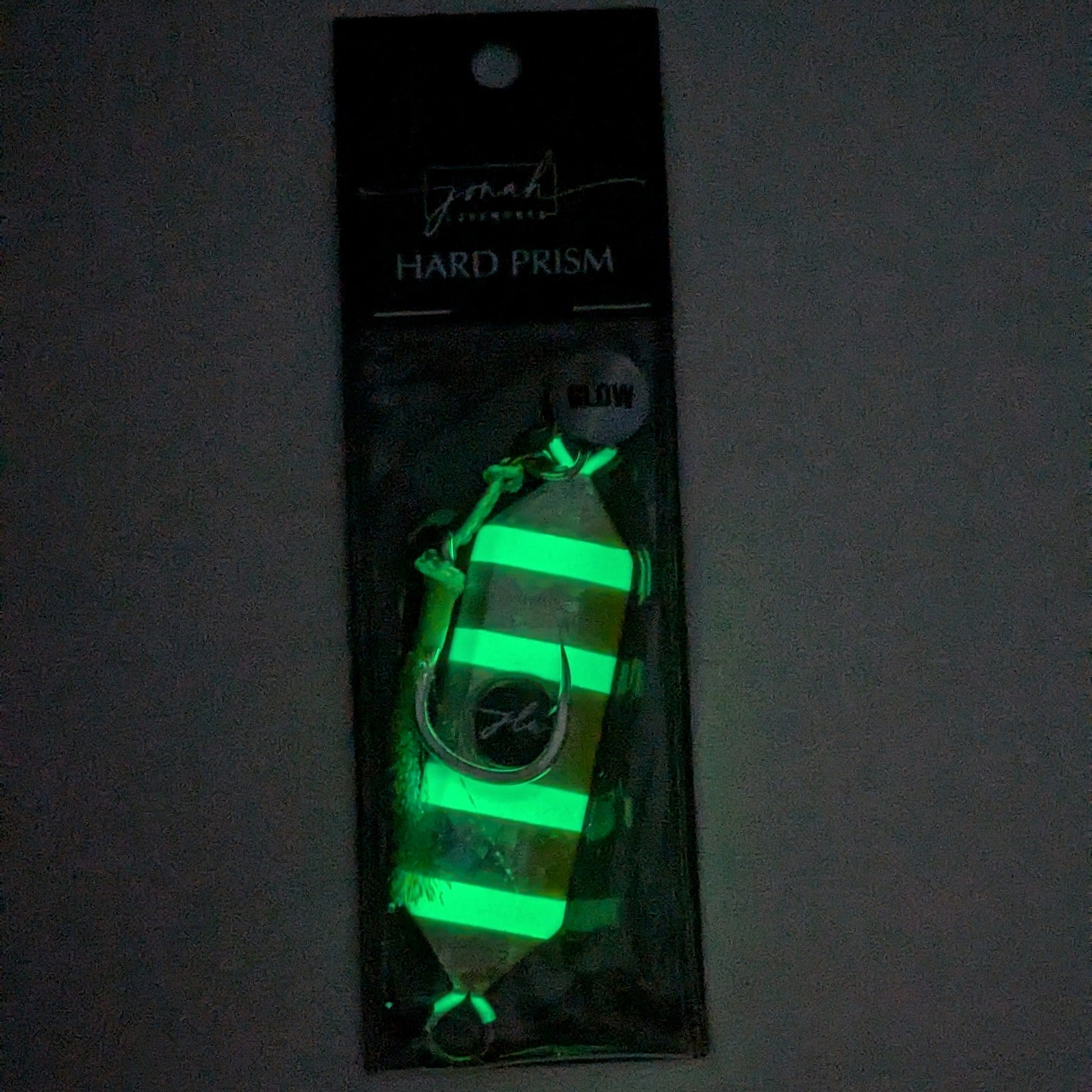 76g Hard Jig | Silver Glo dark – Jonah Lure Works Nine Lives Hard Prism Jig