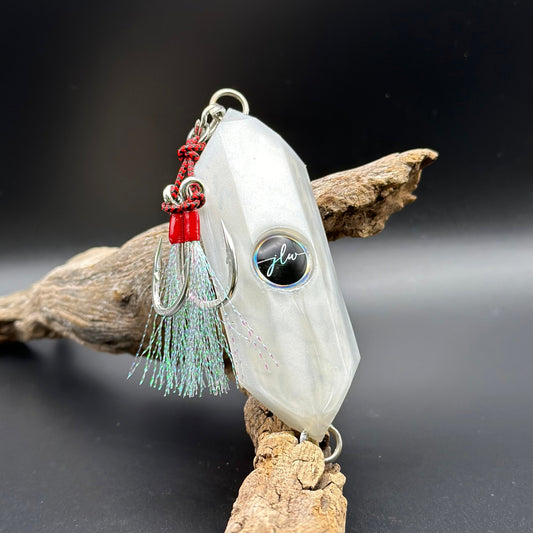 84g Soft Jig | Bone Glo – Jonah Lure Works Nine Lives Soft Prism Jig
