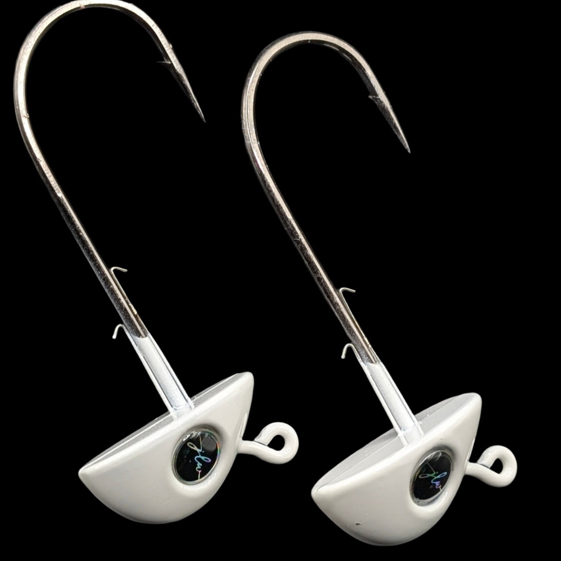 8" Paddle Jig Head | White Glo 85g – Jonah Lure Works Paddle Head